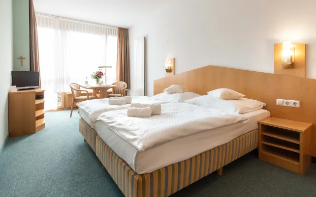 Gästezimmer mit Doppelbett